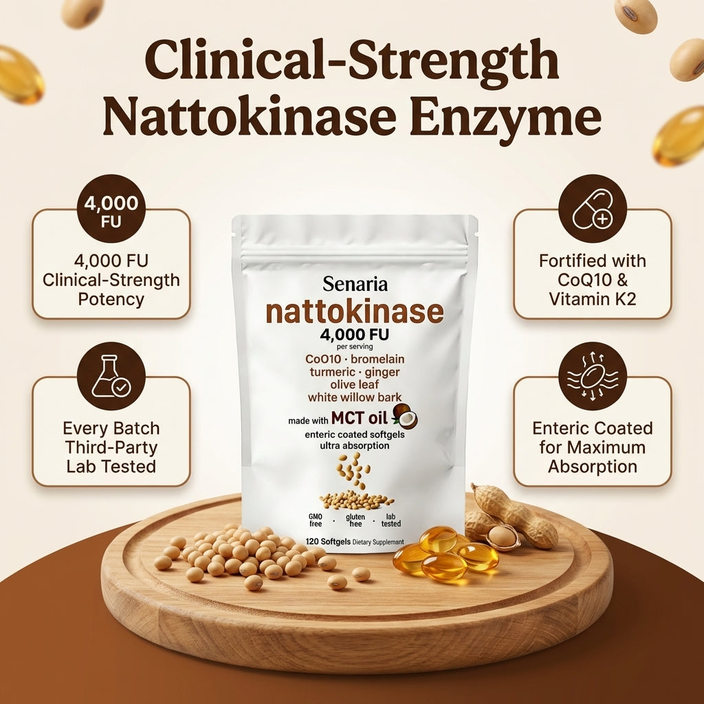 Nattokinase Arterial Support - 4,000 FU Enteric Coated Softgels