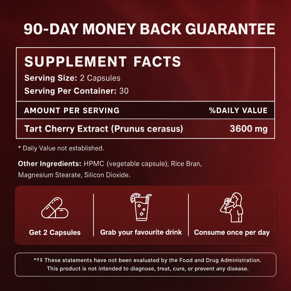 Organic Tart Cherry Extract Capsules