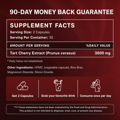 Organic Tart Cherry Extract Capsules